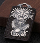 Pendentif Dragon<br> Homme "Argenté" - Dragon-chinois