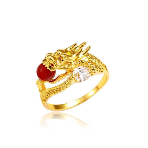 Bague Dragon<br> Orientale "Or" - Dragon-chinois