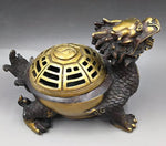 Brûle Parfum<br> Ancien en Bronze - Dragon-chinois