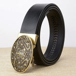 Ceinture Dragon<br> Cuir Uniforme - Dragon-chinois