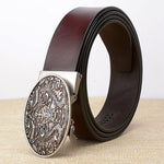 Ceinture Dragon<br> Cuir Uniforme - Dragon-chinois