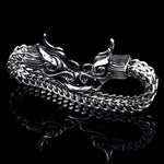 Bracelet Dragon<br> Maille de Serpent "Acier" - Dragon-chinois