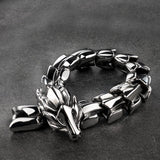 Bracelet Dragon<br> Croc d'Acier "Acier" - Dragon-chinois