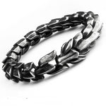 Bracelet Dragon<br> Croc d'Acier "Acier" - Dragon-chinois