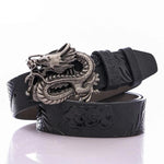 Ceinture Dragon<br> Cuir Or - Dragon-chinois