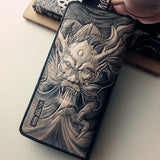 Portefeuille Dragon <br> Cuir Homme Personnalisé - Dragon-chinois