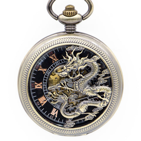 Montre Gousset<br> Japonaise - Dragon-chinois