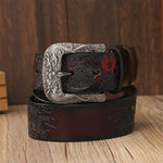 Ceinture Dragon<br> Cuir Gravée - Dragon-chinois