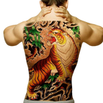 Tatouage Éphémère<br> Yakuza Tigre "Dos" - Dragon-chinois