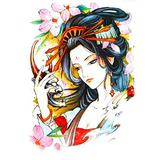 Tatouage Éphémère<br> Geisha "Dos" - Dragon-chinois