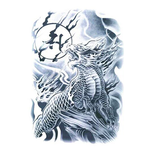 Tatouage Éphémère<br> Lion Japonais "Dos" - Dragon-chinois