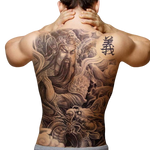 Tatouage Éphémère<br> Samourai Dragon "Dos" - Dragon-chinois